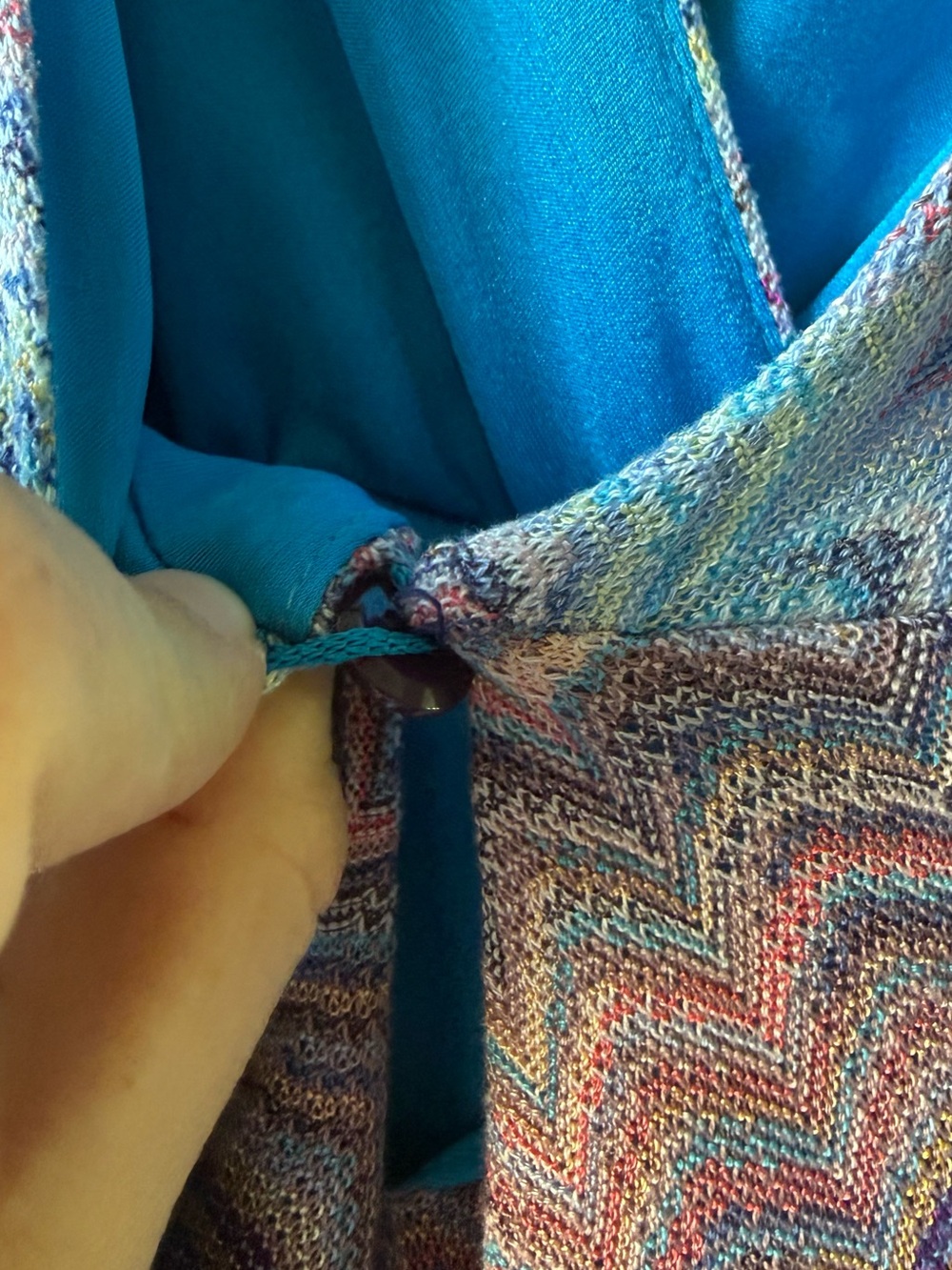 Missoni Multicolor Chevron Knit Dress in Blue and Purple Tones - Picture 7 of 10